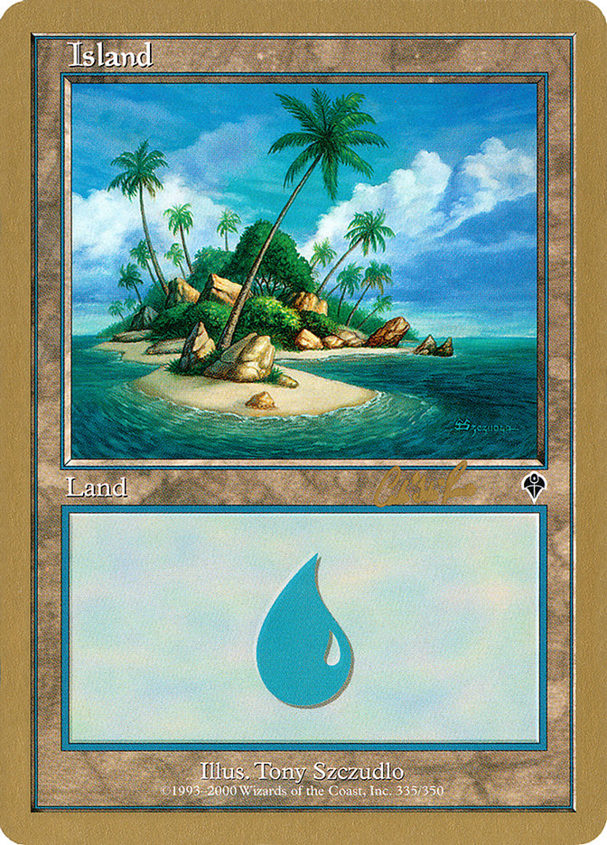 Island (cr335a) (Carlos Romao) [World Championship Decks 2002] | Shuffle n Cut Hobbies & Games