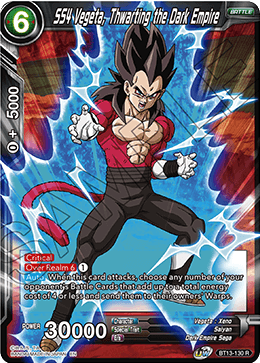 SS4 Vegeta, Thwarting the Dark Empire (Rare) [BT13-130] | Shuffle n Cut Hobbies & Games