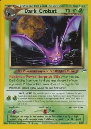 Dark Crobat (2/105) [Neo Destiny Unlimited] | Shuffle n Cut Hobbies & Games