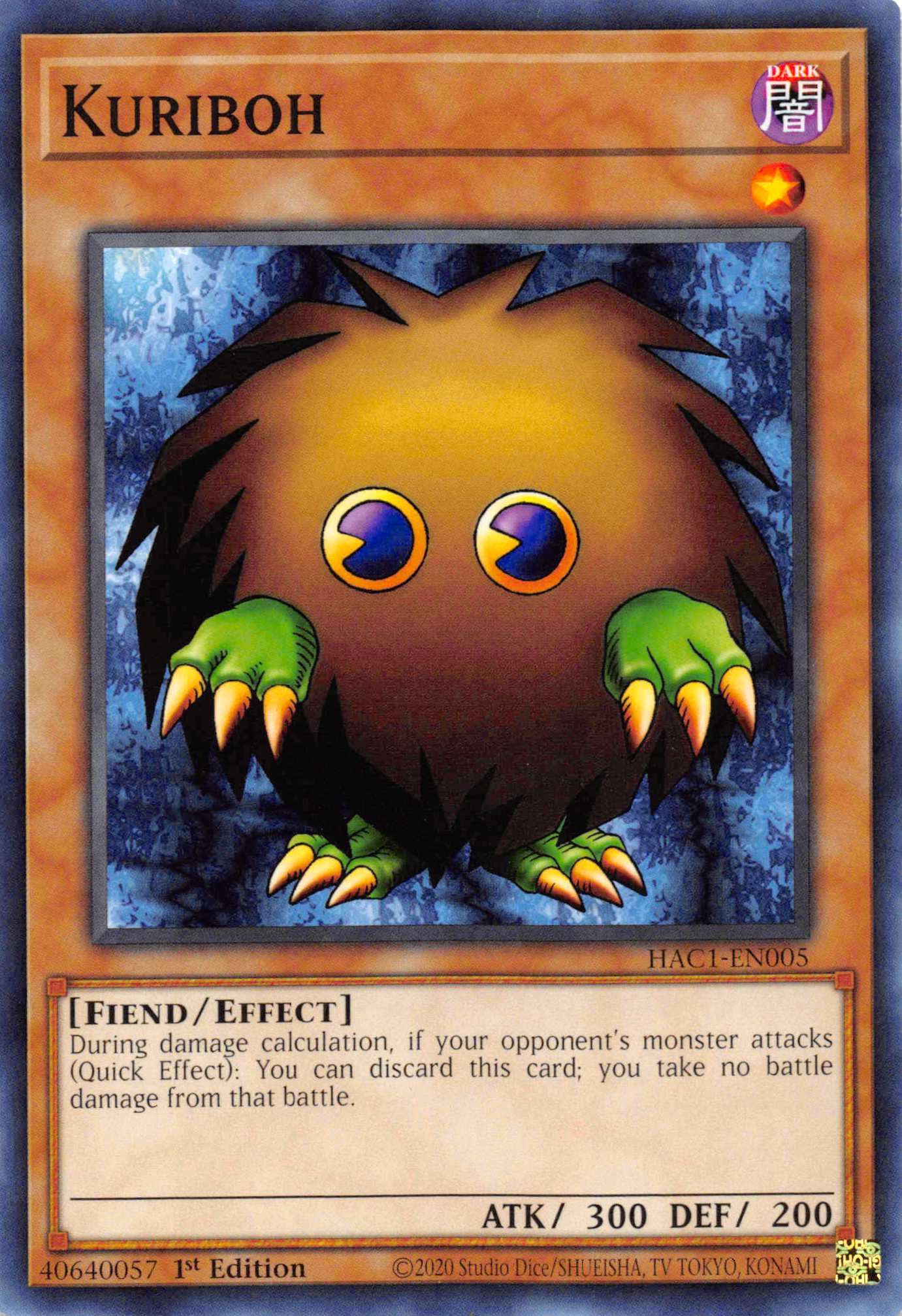 Kuriboh [HAC1-EN005] Common | Shuffle n Cut Hobbies & Games