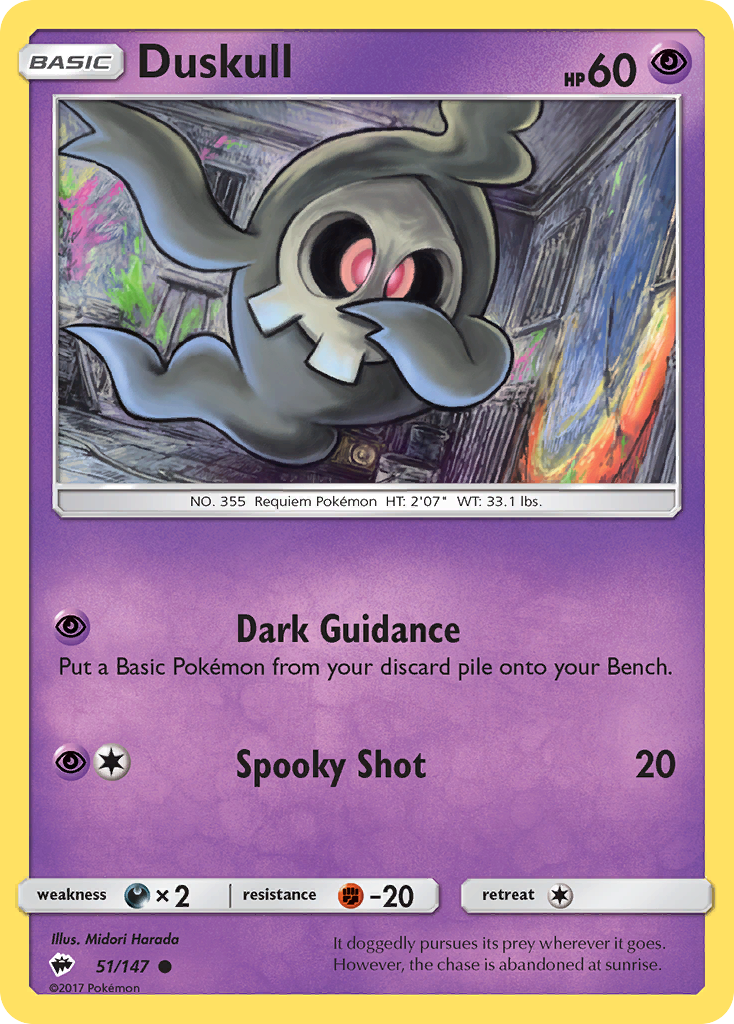 Duskull (51/147) [Sun & Moon: Burning Shadows] | Shuffle n Cut Hobbies & Games