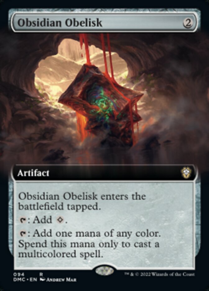 Obsidian Obelisk (Extended Art) [Dominaria United Commander] | Shuffle n Cut Hobbies & Games