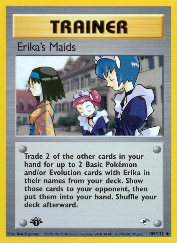 Erika's Maids (109/132) [Gym Heroes 1st Edition] | Shuffle n Cut Hobbies & Games