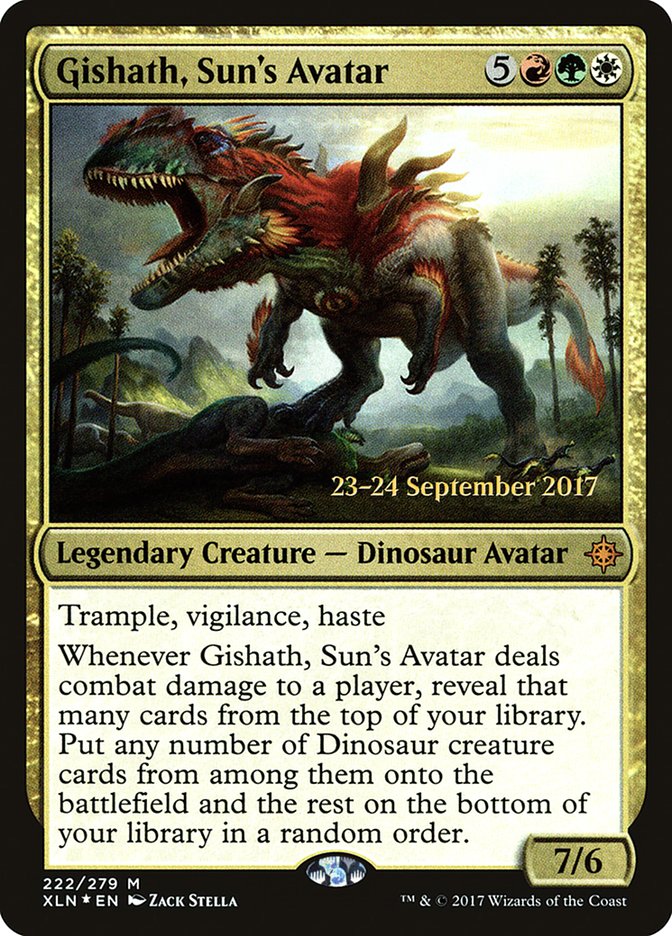 Gishath, Sun's Avatar [Ixalan Prerelease Promos] | Shuffle n Cut Hobbies & Games