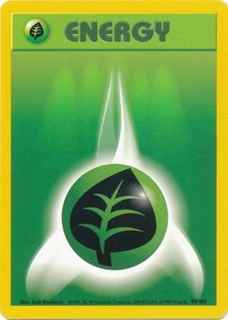 Grass Energy (99/102) [Base Set Unlimited] | Shuffle n Cut Hobbies & Games