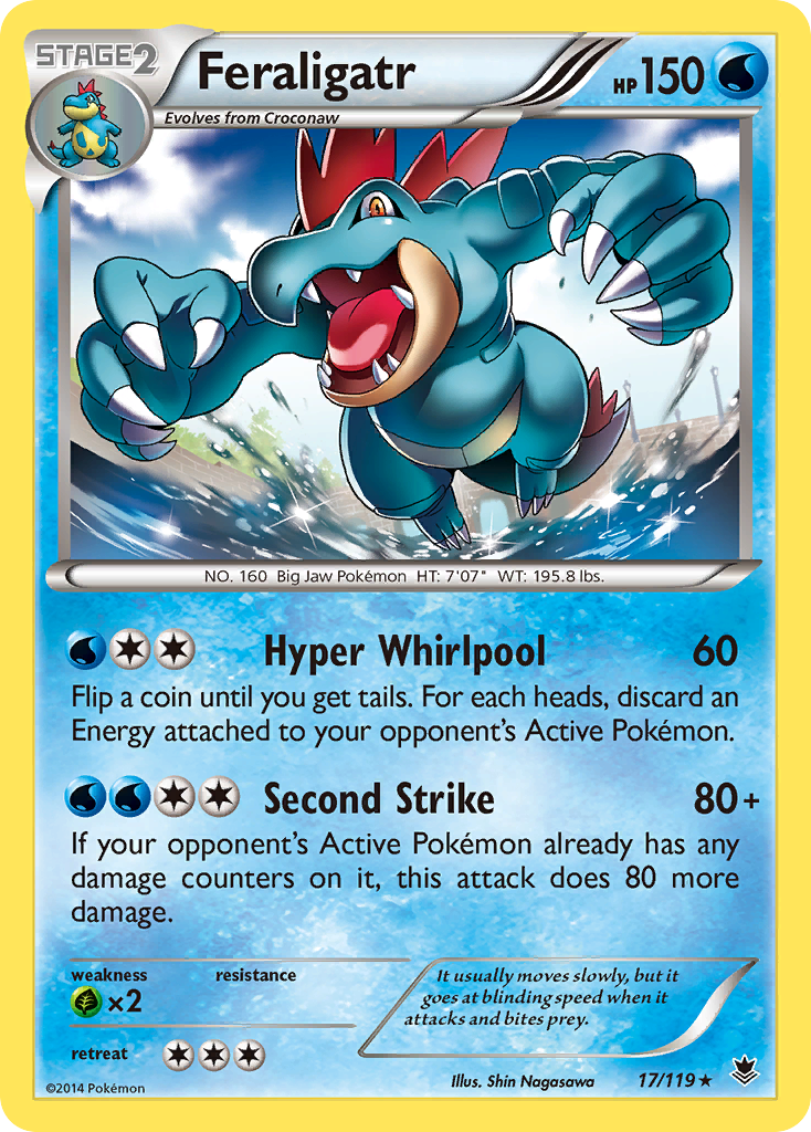 Feraligatr (17/119) [XY: Phantom Forces] | Shuffle n Cut Hobbies & Games