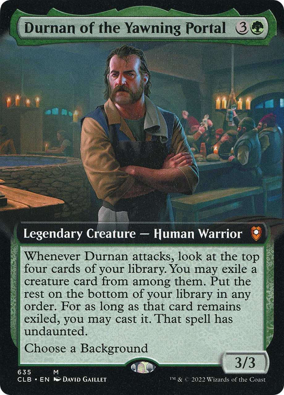 Durnan of the Yawning Portal (Extended Art) [Commander Legends: Battle for Baldur's Gate] | Shuffle n Cut Hobbies & Games