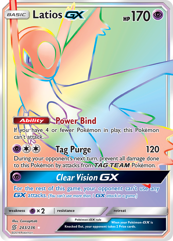 Latios GX (243/236) [Sun & Moon: Unified Minds] | Shuffle n Cut Hobbies & Games