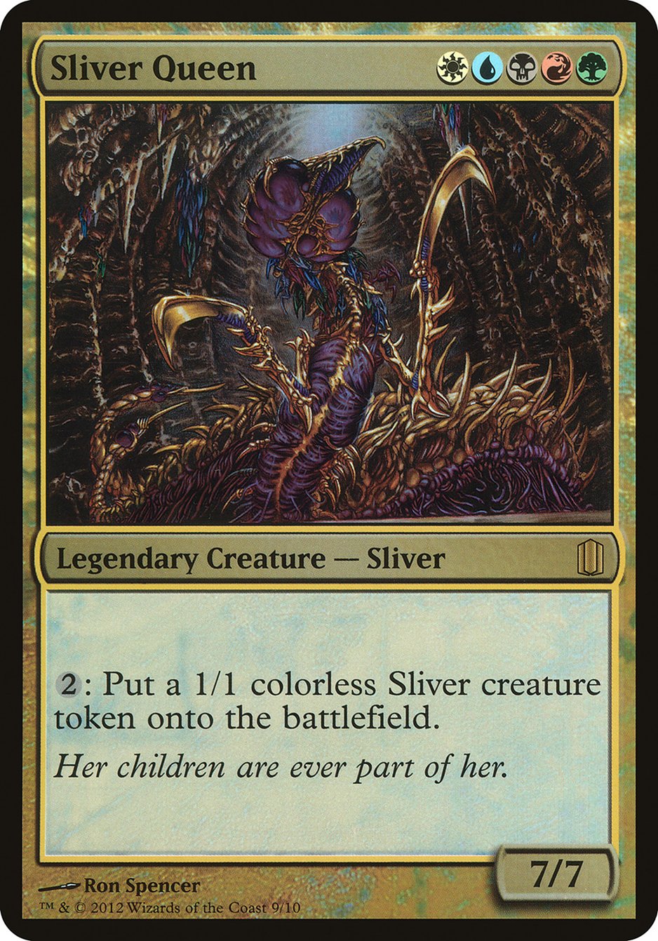 Sliver Queen (Oversized) [Commander's Arsenal Oversized] | Shuffle n Cut Hobbies & Games