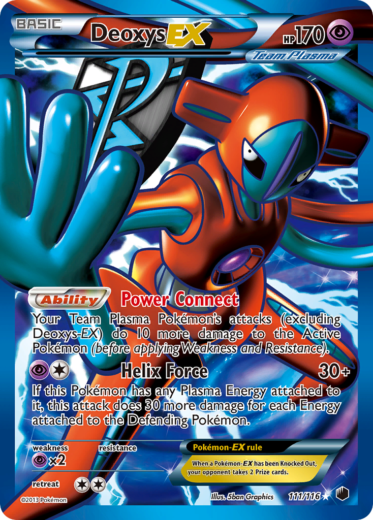 Deoxys EX (111/116) [Black & White: Plasma Freeze] | Shuffle n Cut Hobbies & Games