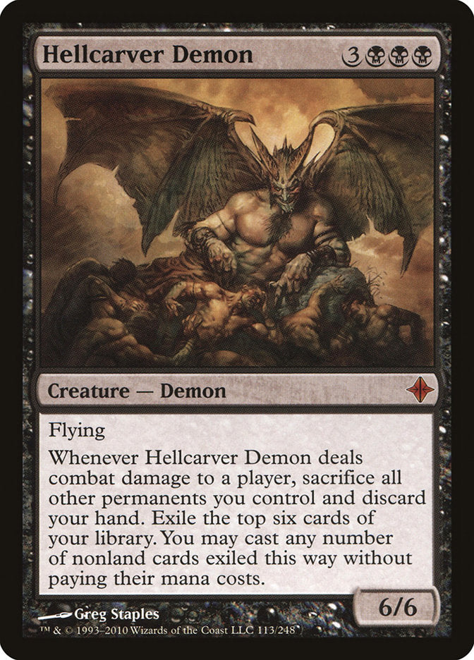 Hellcarver Demon [Rise of the Eldrazi] | Shuffle n Cut Hobbies & Games