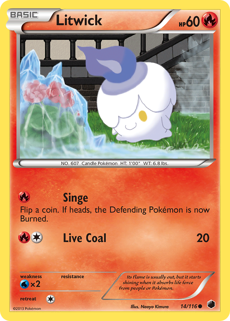 Litwick (14/116) [Black & White: Plasma Freeze] | Shuffle n Cut Hobbies & Games