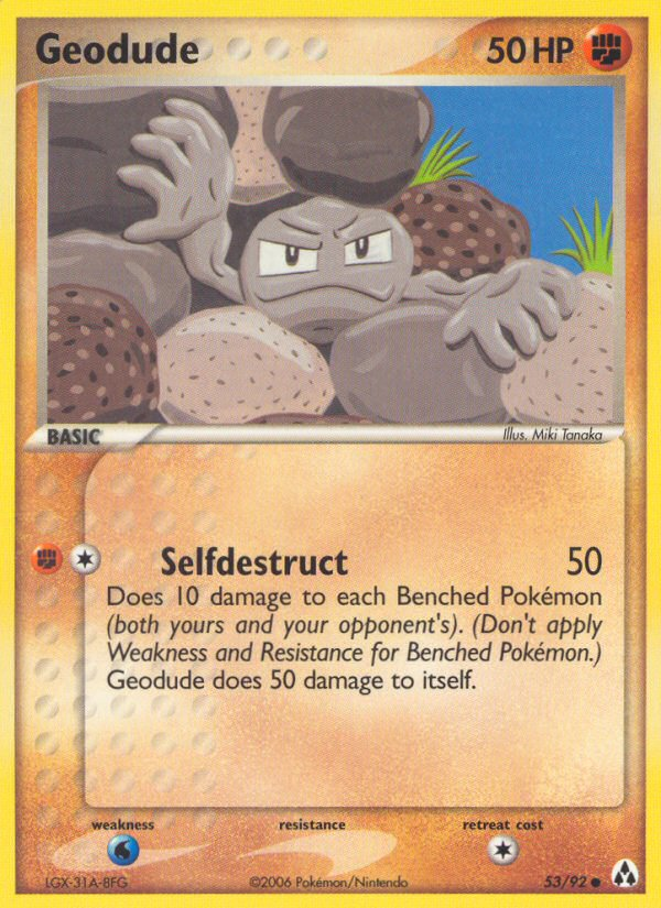 Geodude (53/92) [EX: Legend Maker] | Shuffle n Cut Hobbies & Games