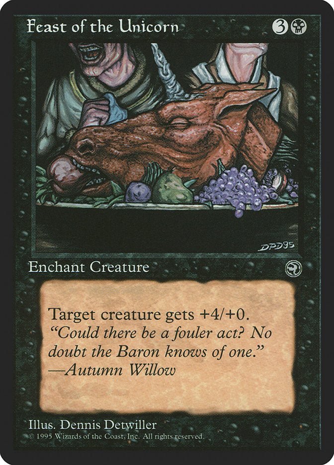 Feast of the Unicorn (Autumn Willow Flavor Text) [Homelands] | Shuffle n Cut Hobbies & Games