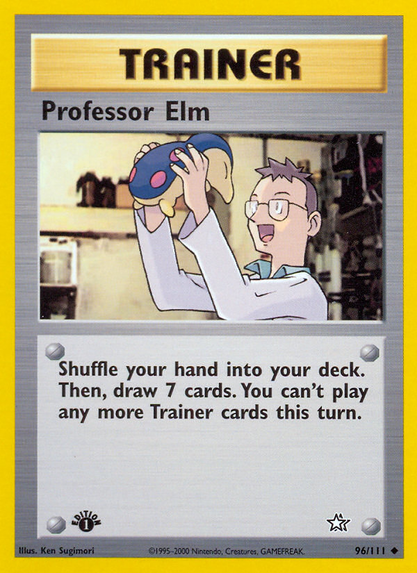 Professor Elm (96/111) [Neo Genesis 1st Edition] | Shuffle n Cut Hobbies & Games