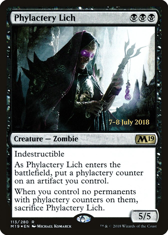 Phylactery Lich [Core Set 2019 Prerelease Promos] | Shuffle n Cut Hobbies & Games