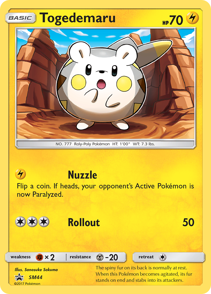 Togedemaru (SM44) [Sun & Moon: Black Star Promos] | Shuffle n Cut Hobbies & Games