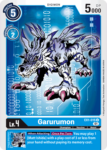 Garurumon [EX1-015] [Classic Collection] | Shuffle n Cut Hobbies & Games