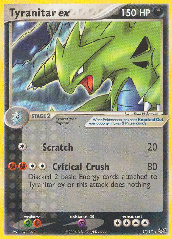 Tyranitar ex (17/17) [POP Series 1] | Shuffle n Cut Hobbies & Games