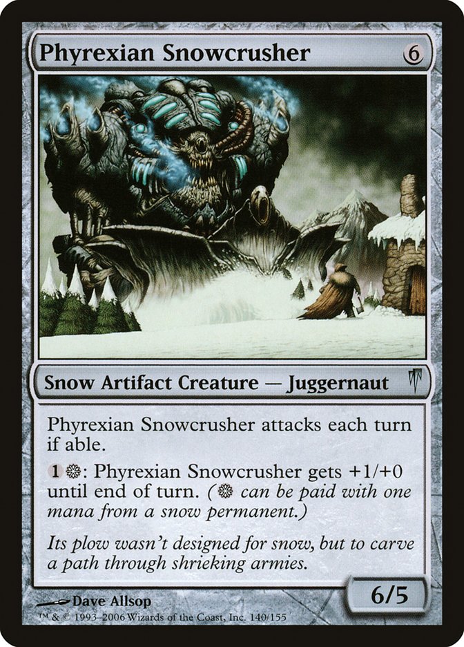 Phyrexian Snowcrusher [Coldsnap] | Shuffle n Cut Hobbies & Games