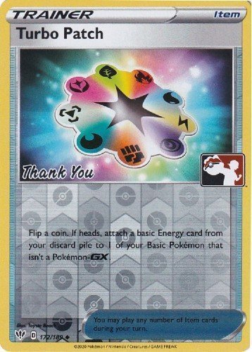 Turbo Patch (172/189) (Pokemon League) [Sword & Shield: Darkness Ablaze] | Shuffle n Cut Hobbies & Games