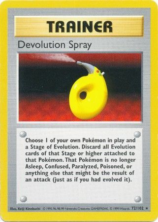 Devolution Spray (72/102) [Base Set Shadowless Unlimited] | Shuffle n Cut Hobbies & Games