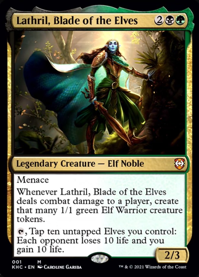 Lathril, Blade of the Elves [Kaldheim Commander] | Shuffle n Cut Hobbies & Games