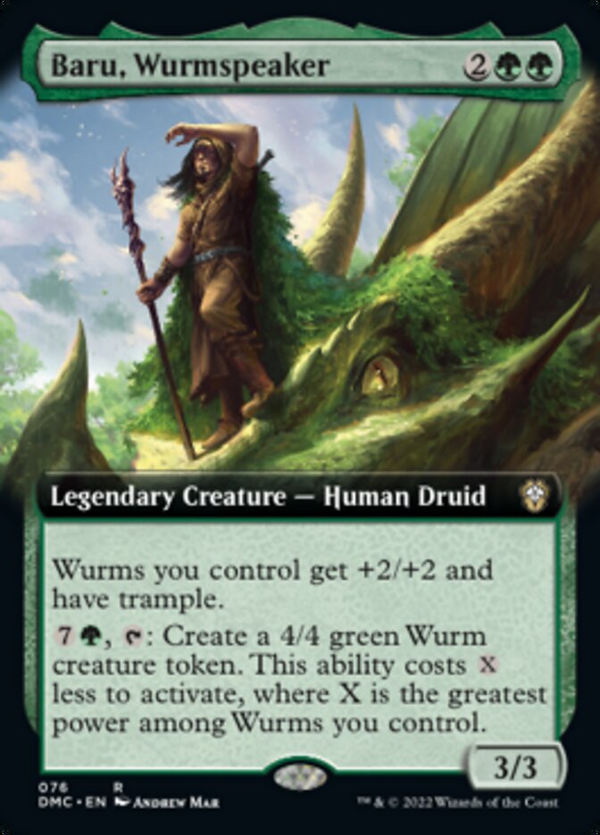 Baru, Wurmspeaker (Extended Art) [Dominaria United Commander] | Shuffle n Cut Hobbies & Games