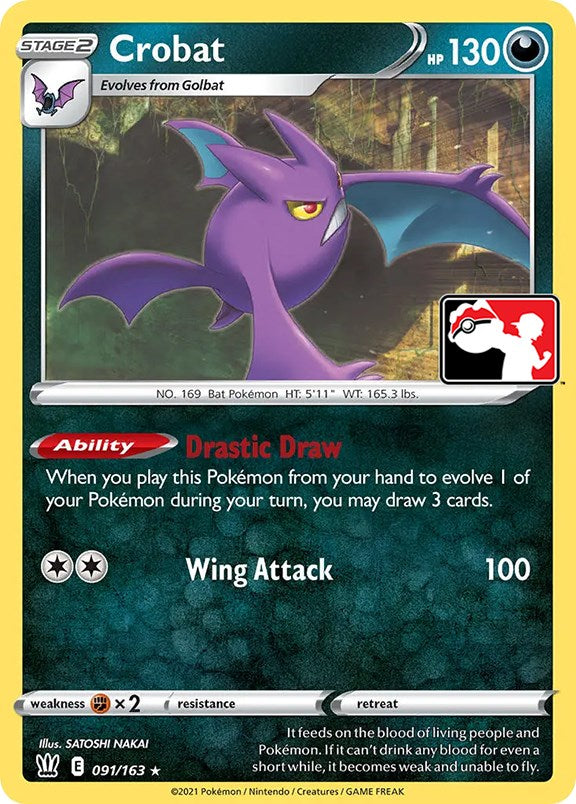 Crobat (091/163) [Prize Pack Series One] | Shuffle n Cut Hobbies & Games