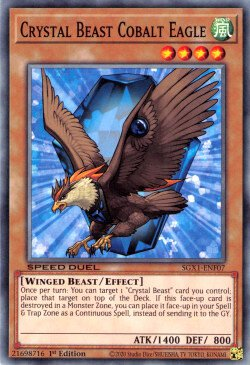 Crystal Beast Cobalt Eagle [SGX1-ENF07] Common | Shuffle n Cut Hobbies & Games
