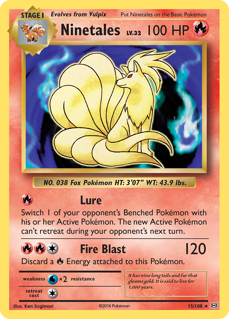 Ninetales (15/108) [XY: Evolutions] | Shuffle n Cut Hobbies & Games