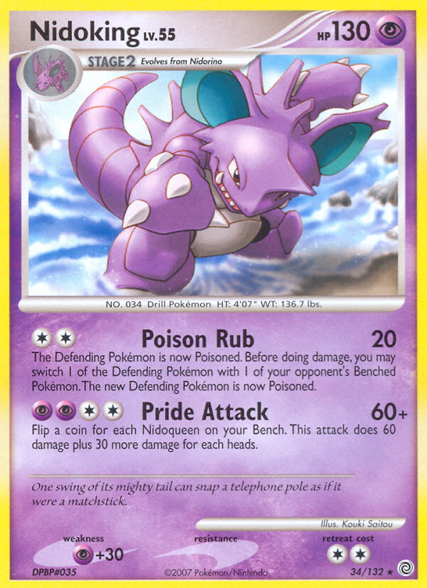 Nidoking (34/132) [Diamond & Pearl: Secret Wonders] | Shuffle n Cut Hobbies & Games