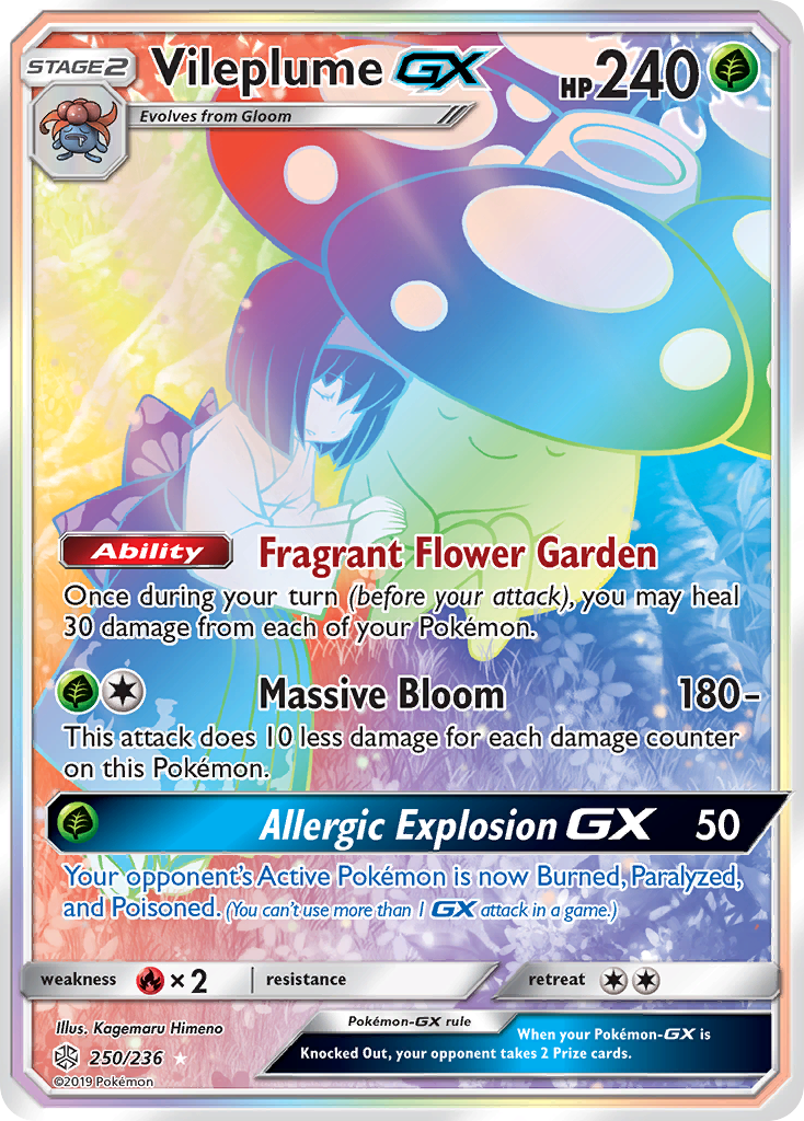 Vileplume GX (250/236) [Sun & Moon: Cosmic Eclipse] | Shuffle n Cut Hobbies & Games