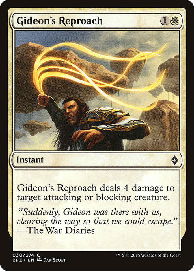 Gideon's Reproach [Battle for Zendikar] | Shuffle n Cut Hobbies & Games