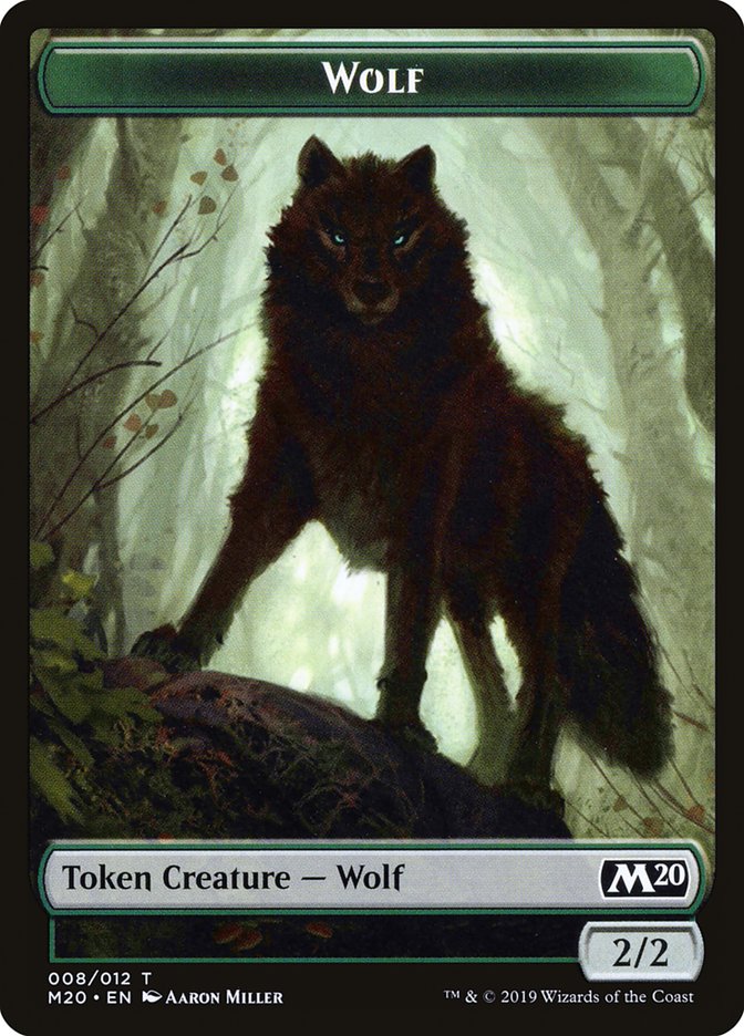 Wolf Token [Core Set 2020 Tokens] | Shuffle n Cut Hobbies & Games