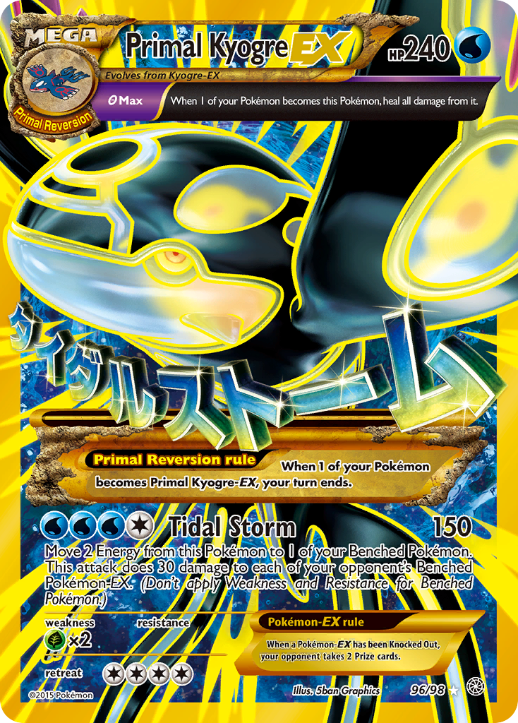 Primal Kyogre EX (96/98) [XY: Ancient Origins] | Shuffle n Cut Hobbies & Games