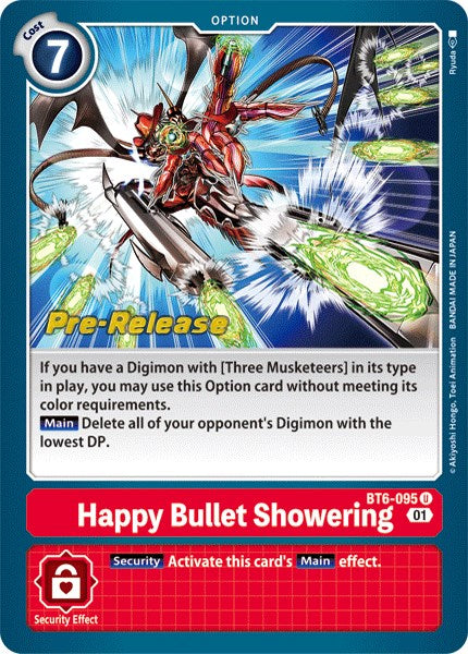 Happy Bullet Showering [BT6-095] [Double Diamond Pre-Release Cards] | Shuffle n Cut Hobbies & Games