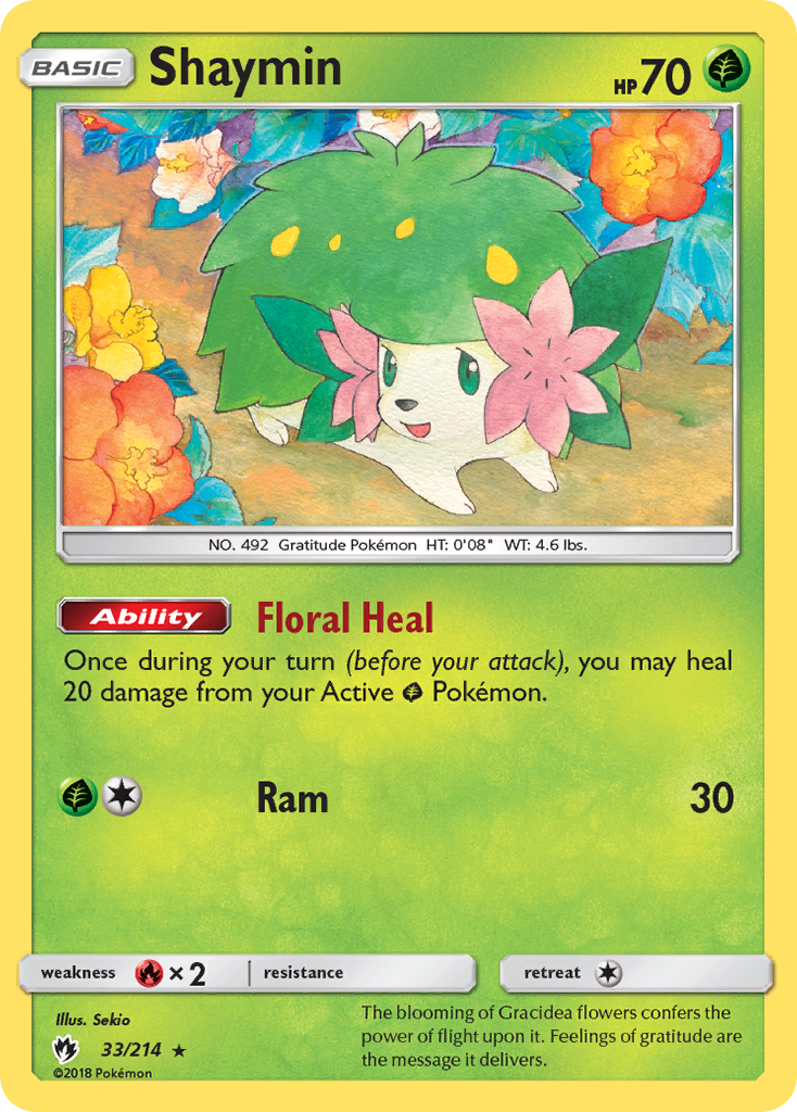 Shaymin (33/214) [Sun & Moon: Lost Thunder] | Shuffle n Cut Hobbies & Games