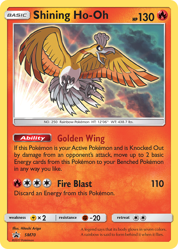 Shining Ho-Oh (SM70) [Sun & Moon: Black Star Promos] | Shuffle n Cut Hobbies & Games