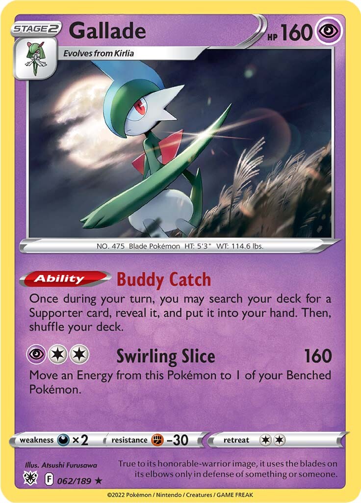 Gallade (062/189) [Sword & Shield: Astral Radiance] | Shuffle n Cut Hobbies & Games