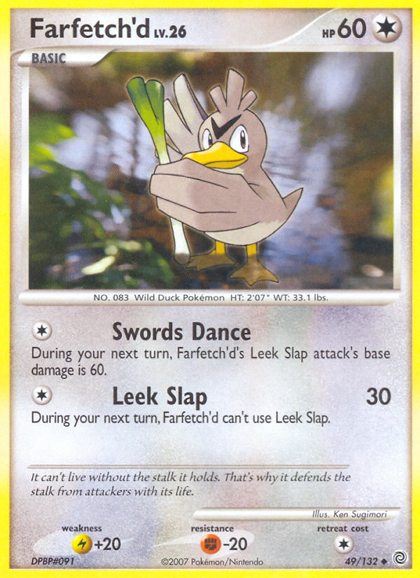 Farfetch'd (49/132) [Diamond & Pearl: Secret Wonders] | Shuffle n Cut Hobbies & Games