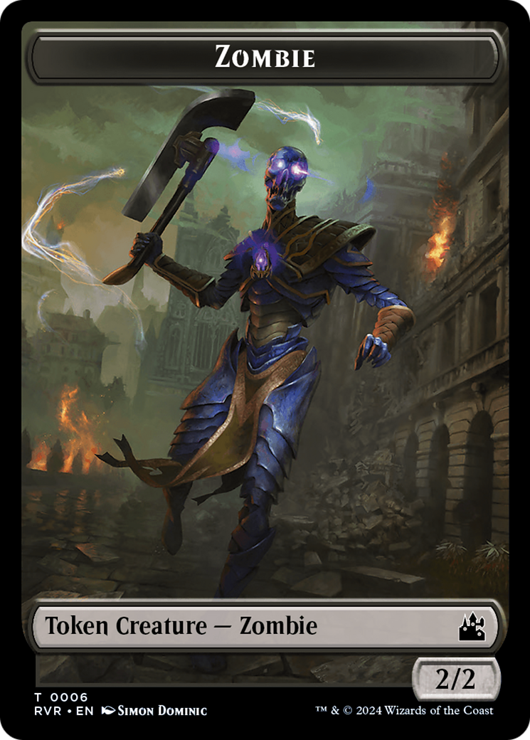 Zombie Token [Ravnica Remastered Tokens] | Shuffle n Cut Hobbies & Games