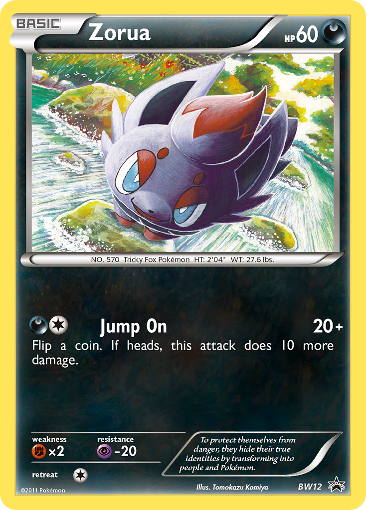 Zorua (BW12) [Black & White: Black Star Promos] | Shuffle n Cut Hobbies & Games