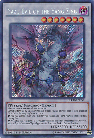 Yazi, Evil of the Yang Zing [NECH-EN051] Secret Rare | Shuffle n Cut Hobbies & Games