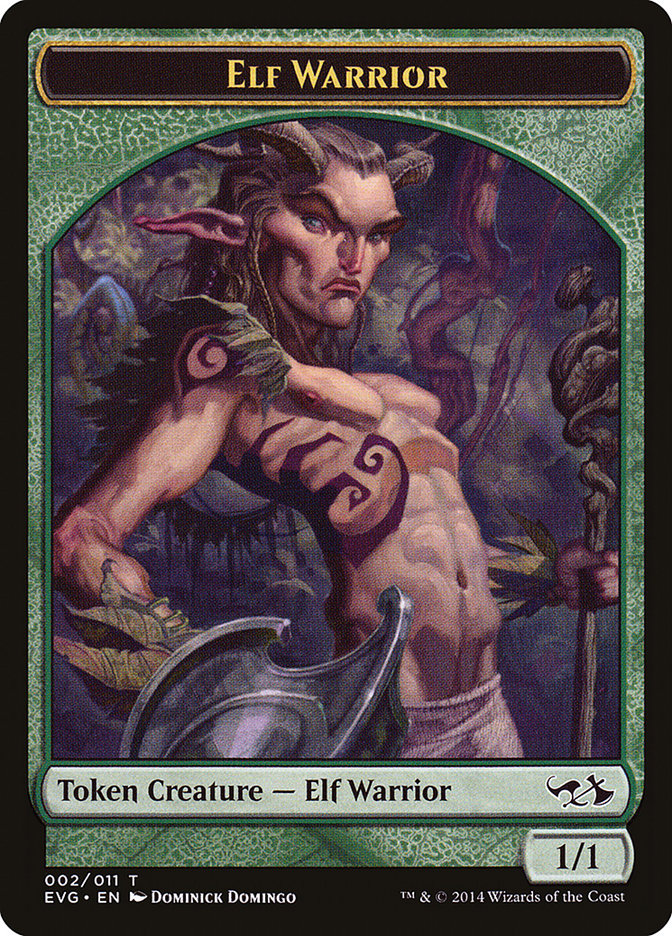 Elf Warrior Token (Elves vs. Goblins) [Duel Decks Anthology Tokens] | Shuffle n Cut Hobbies & Games