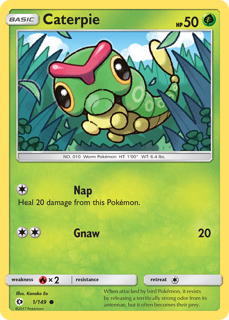 Caterpie (1/149) [Sun & Moon: Base Set] | Shuffle n Cut Hobbies & Games