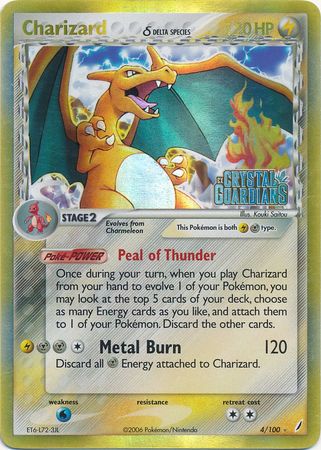 Charizard (4/100) (Delta Species) (Stamped) [EX: Crystal Guardians] | Shuffle n Cut Hobbies & Games