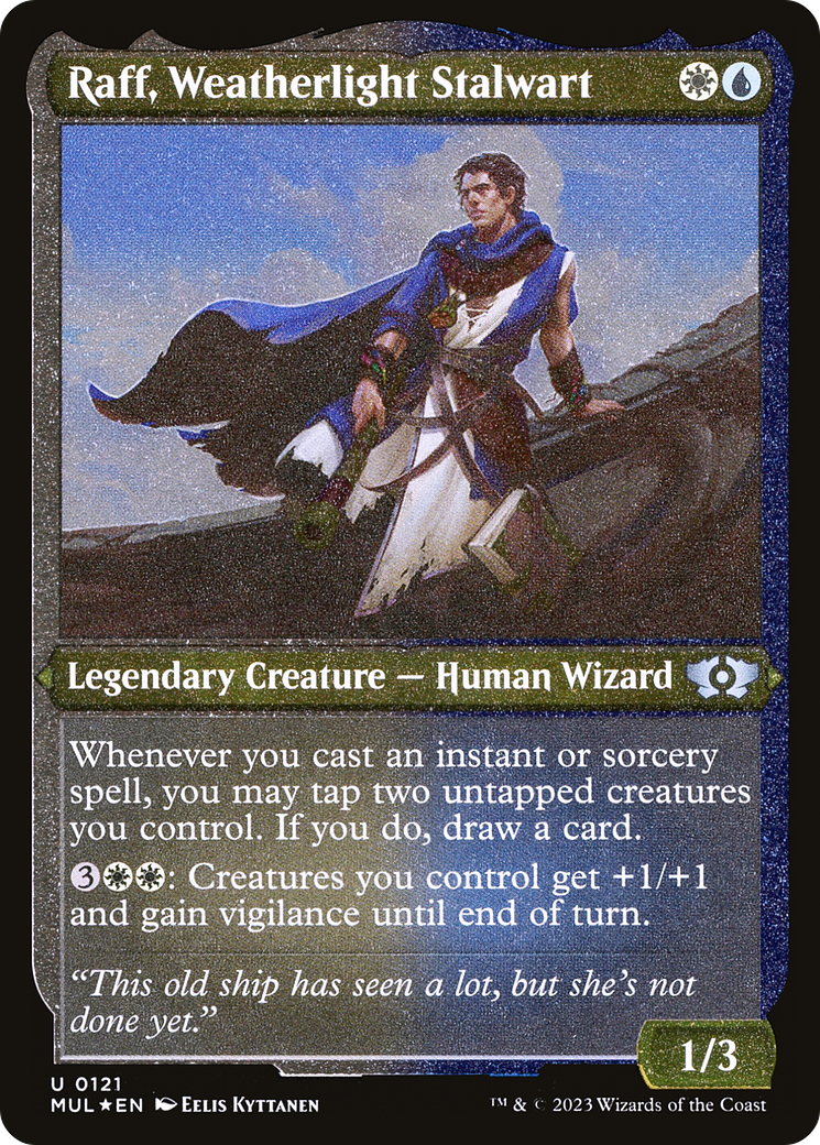 Raff, Weatherlight Stalwart (Foil Etched) [Multiverse Legends] | Shuffle n Cut Hobbies & Games