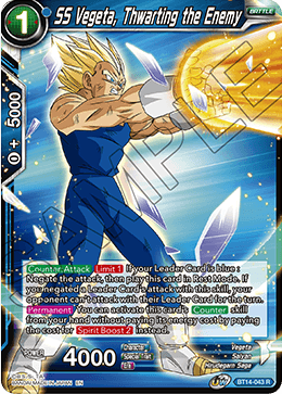 SS Vegeta, Thwarting the Enemy (BT14-043) [Cross Spirits] | Shuffle n Cut Hobbies & Games