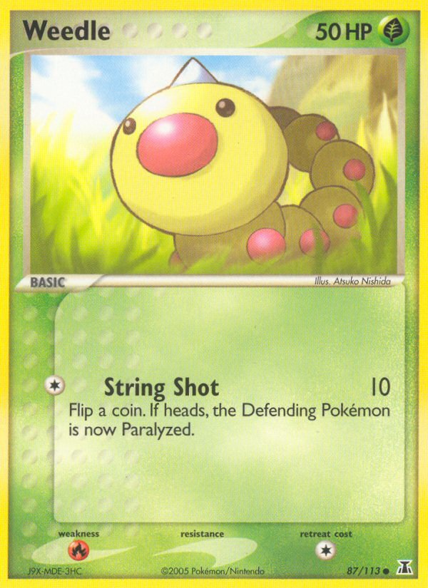 Weedle (87/113) [EX: Delta Species] | Shuffle n Cut Hobbies & Games